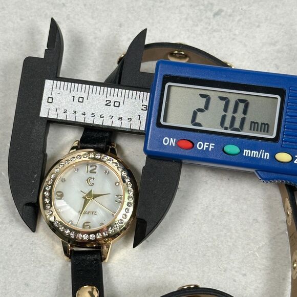 Charming Charlie Watch Wrap Around Studded Crystal Bow Rock Feminine New Battery - Picture 9 of 9